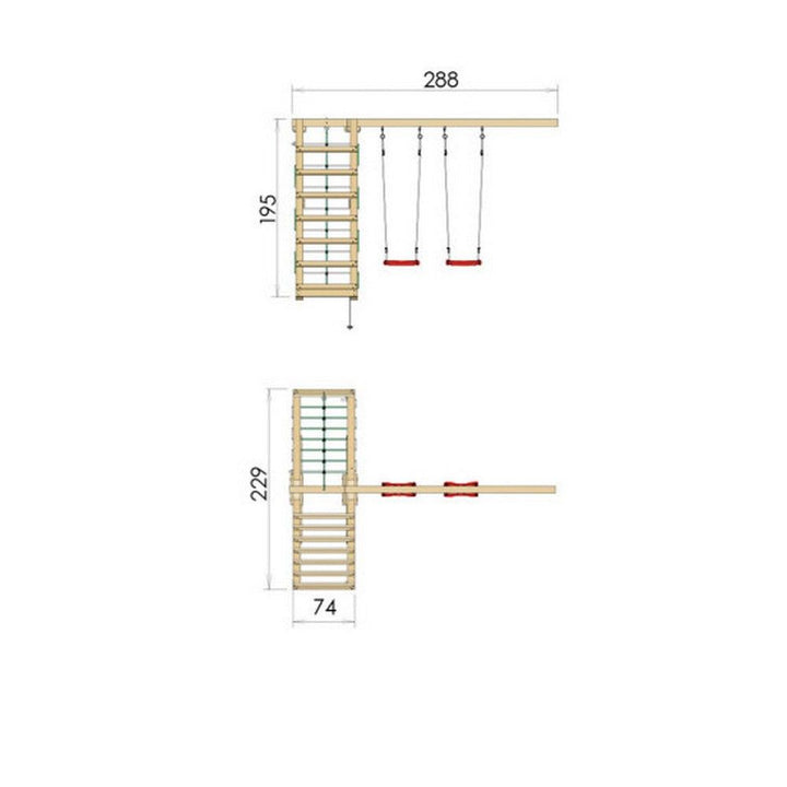 Jungle Gym Klättermodul 200 SKU NSH-804-252 EAN 5705858722283