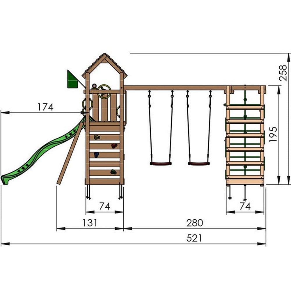 Jungle Gym Klätterställning Safari SKU EAN