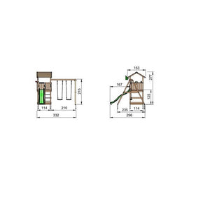 Jungle Gym Lektorn Casa Swing X´tra SKU EAN