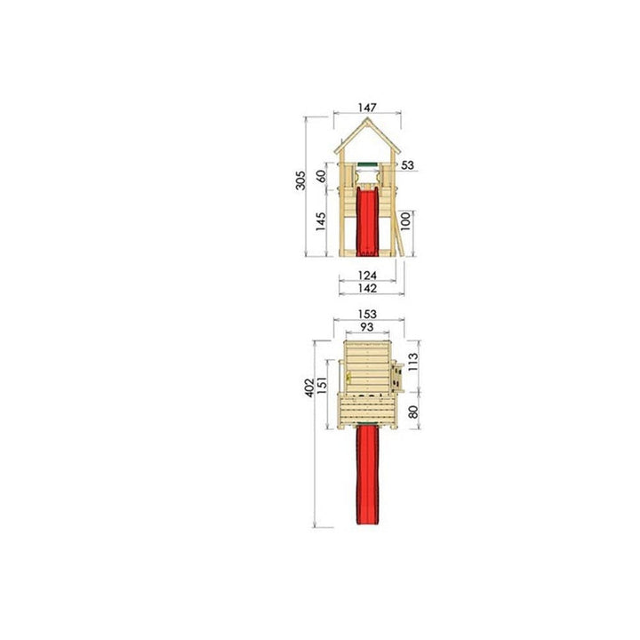 Jungle Gym Lektorn Cubby Blå SKU NSH-804-269SAB EAN 5705858714202