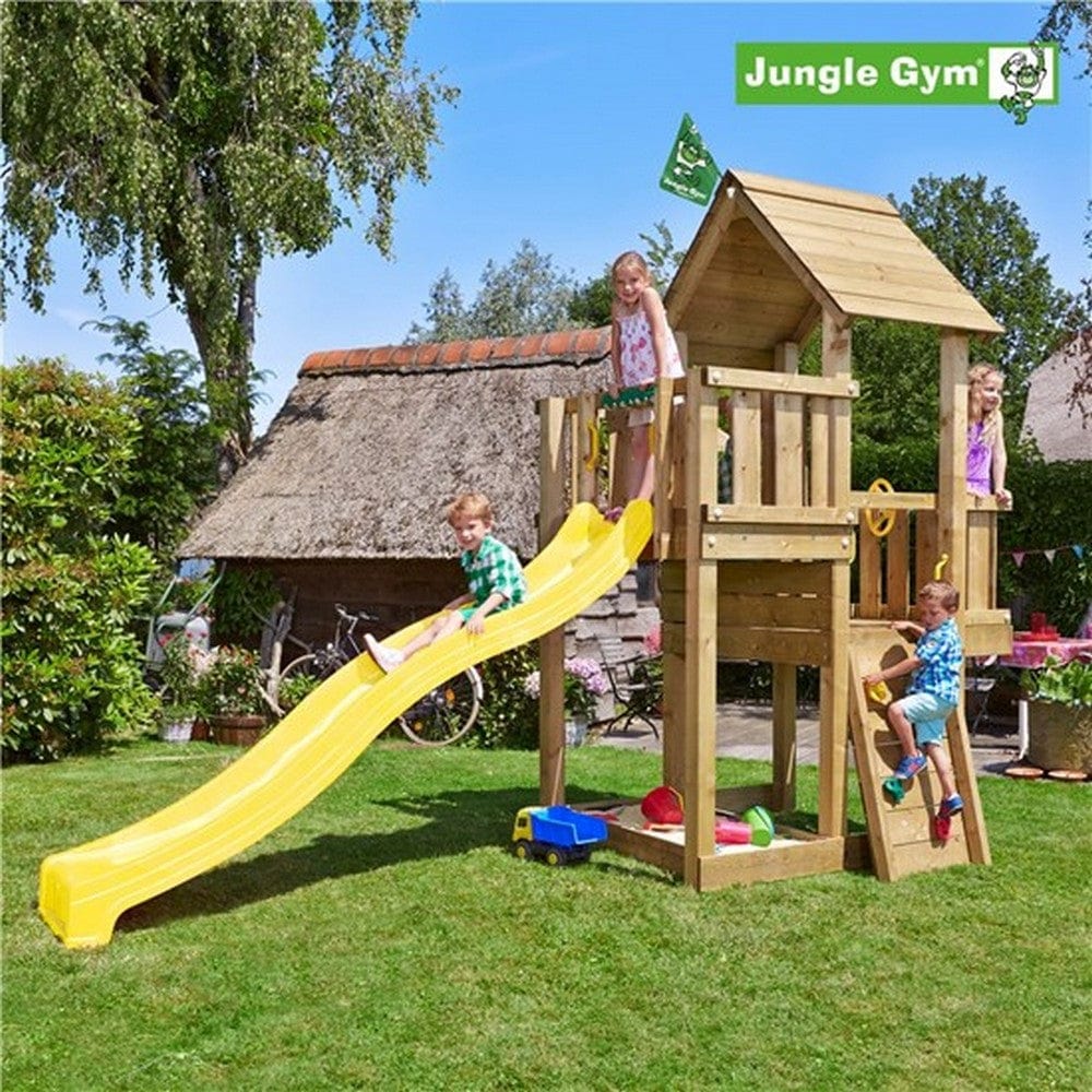 Jungle Gym Lektorn Cubby Gul Inkl. Rutschkana SKU NSH-804-269 EAN 5705858714141