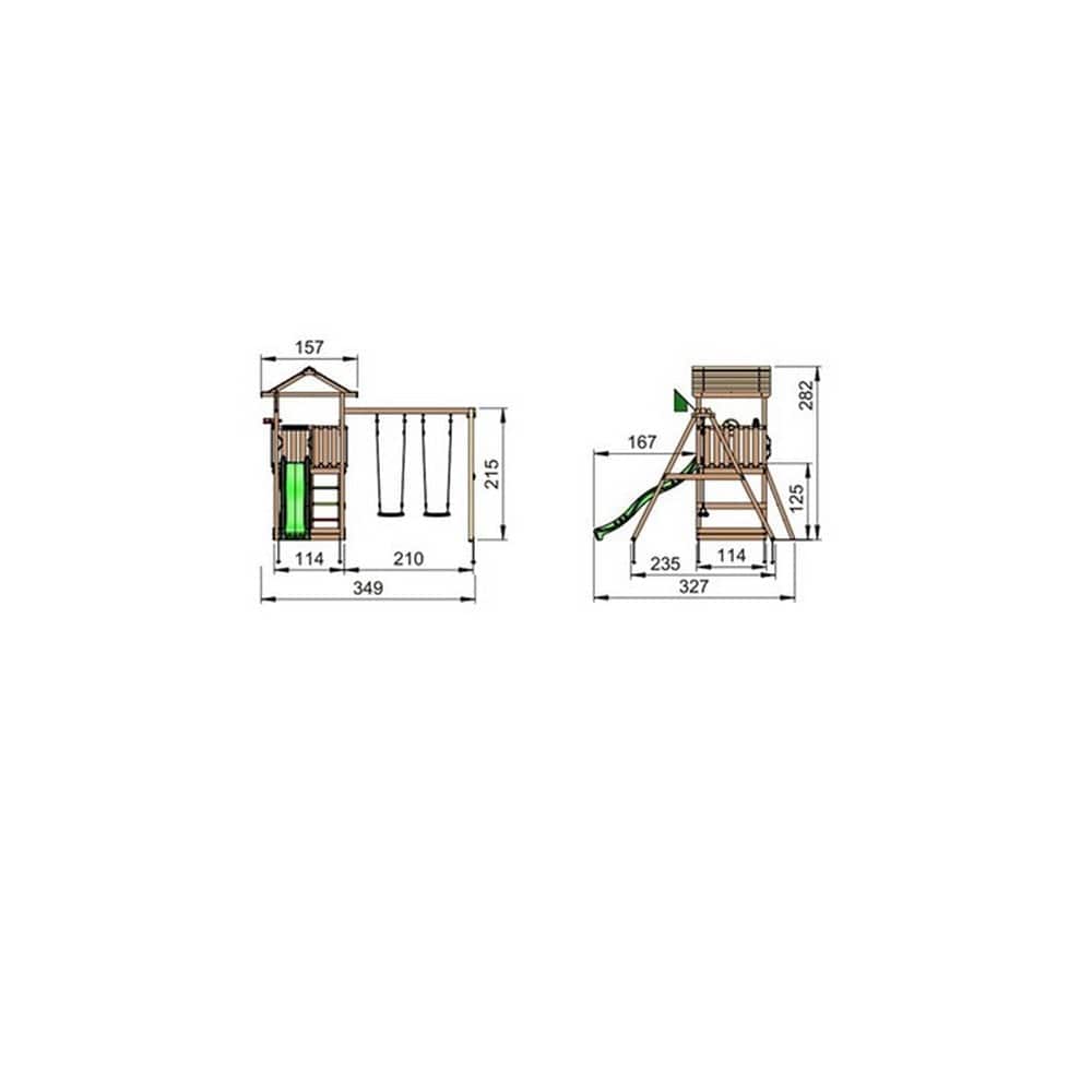 Jungle Gym Lektorn House Swing X´tra SKU EAN