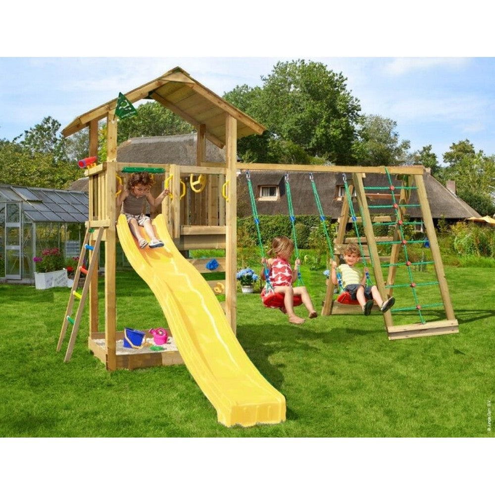 Jungle Gym Lektorn Sierra Inkl. Klättermodul &amp; Rutschkana / Gul SKU NSH-804-291CXGU EAN 5705858721781