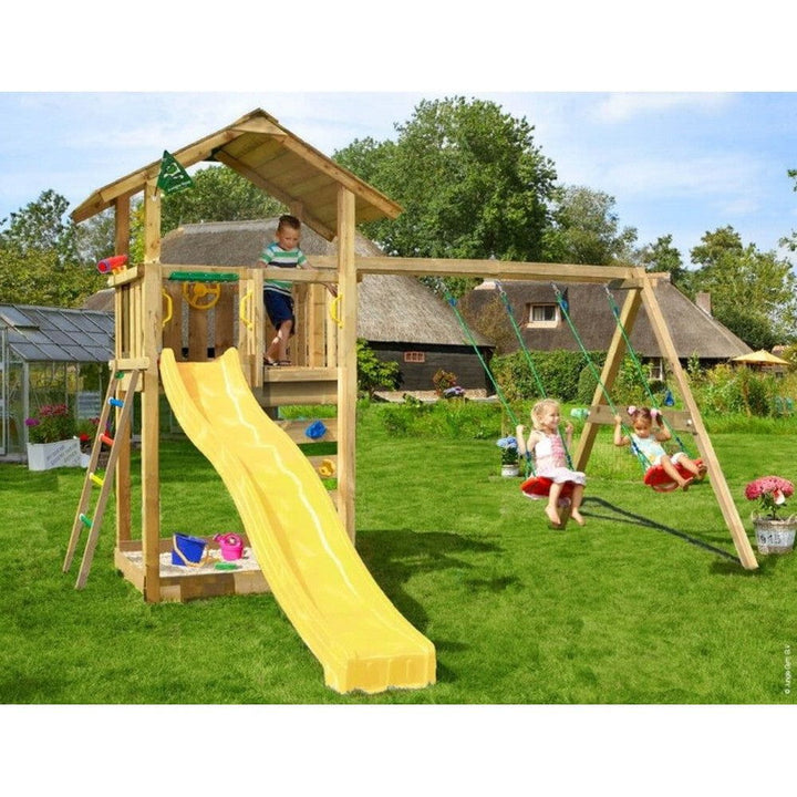 Jungle Gym Lektorn Sierra Inkl. Gungmodul &amp; Rutschkana / Gul SKU NSH-804-291SXGU EAN 5705858721774