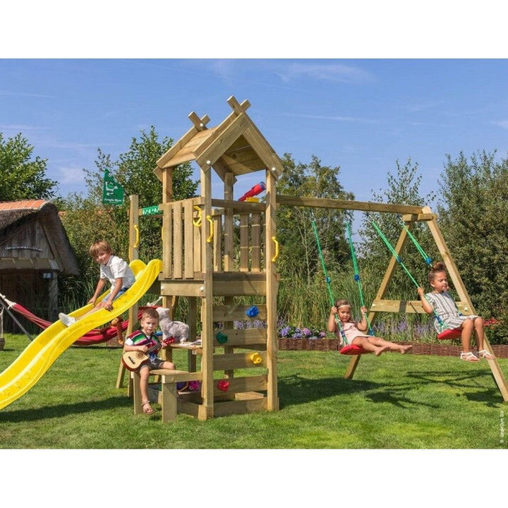 Jungle Gym Lektorn Teepee Inkl. Gungmodul &amp; Rutschkana / Gul SKU NSH-804-088S2GU EAN 5705858721835