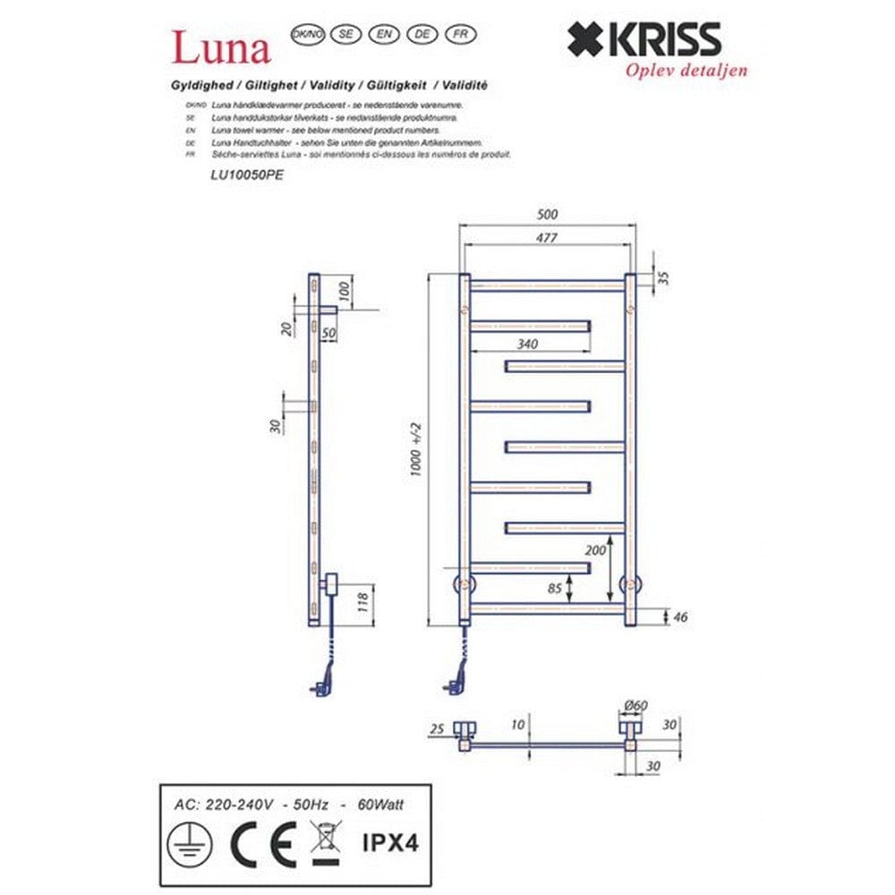 Kriss Handdukstork Luna SKU EAN