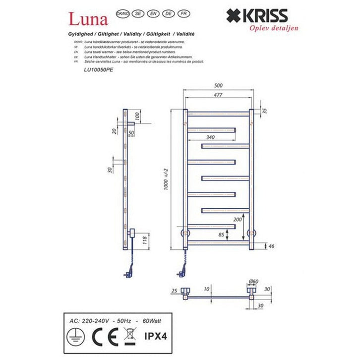 Kriss Handdukstork Luna SKU EAN