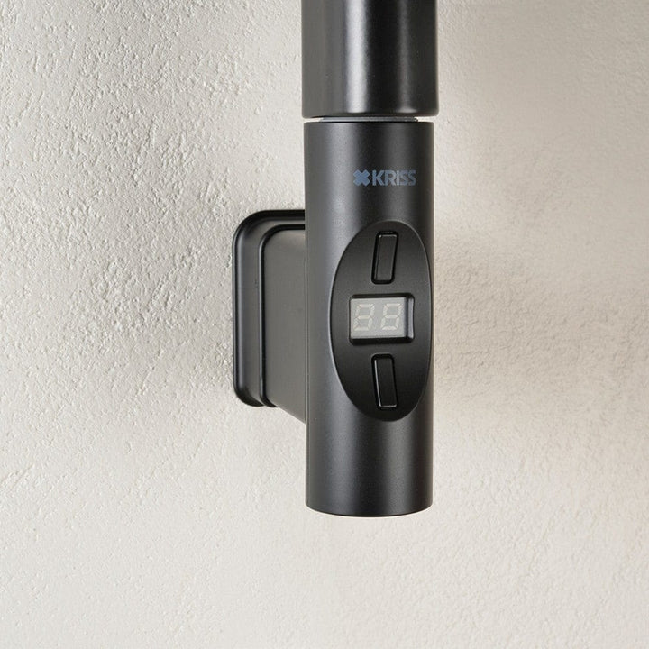 Kriss Värmeelement Nuvo 2 Mattsvart / Rund profil / 300 W SKU KRI-NT300RS EAN 5704362907704