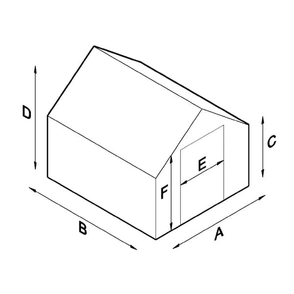 Lähe Träväxthus på Mur No 4 (14,7 m2) 4,9 x 3,0 m SKU EAN