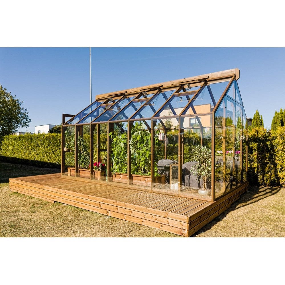 Lähe Träväxthus Standard No 3 14,85 m2 SKU LAH-Greenhouse-no-3 EAN