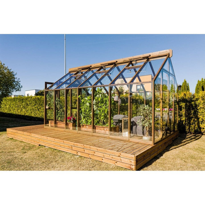 Lähe Träväxthus Standard No 3 14,85 m2 SKU LAH-Greenhouse-no-3 EAN