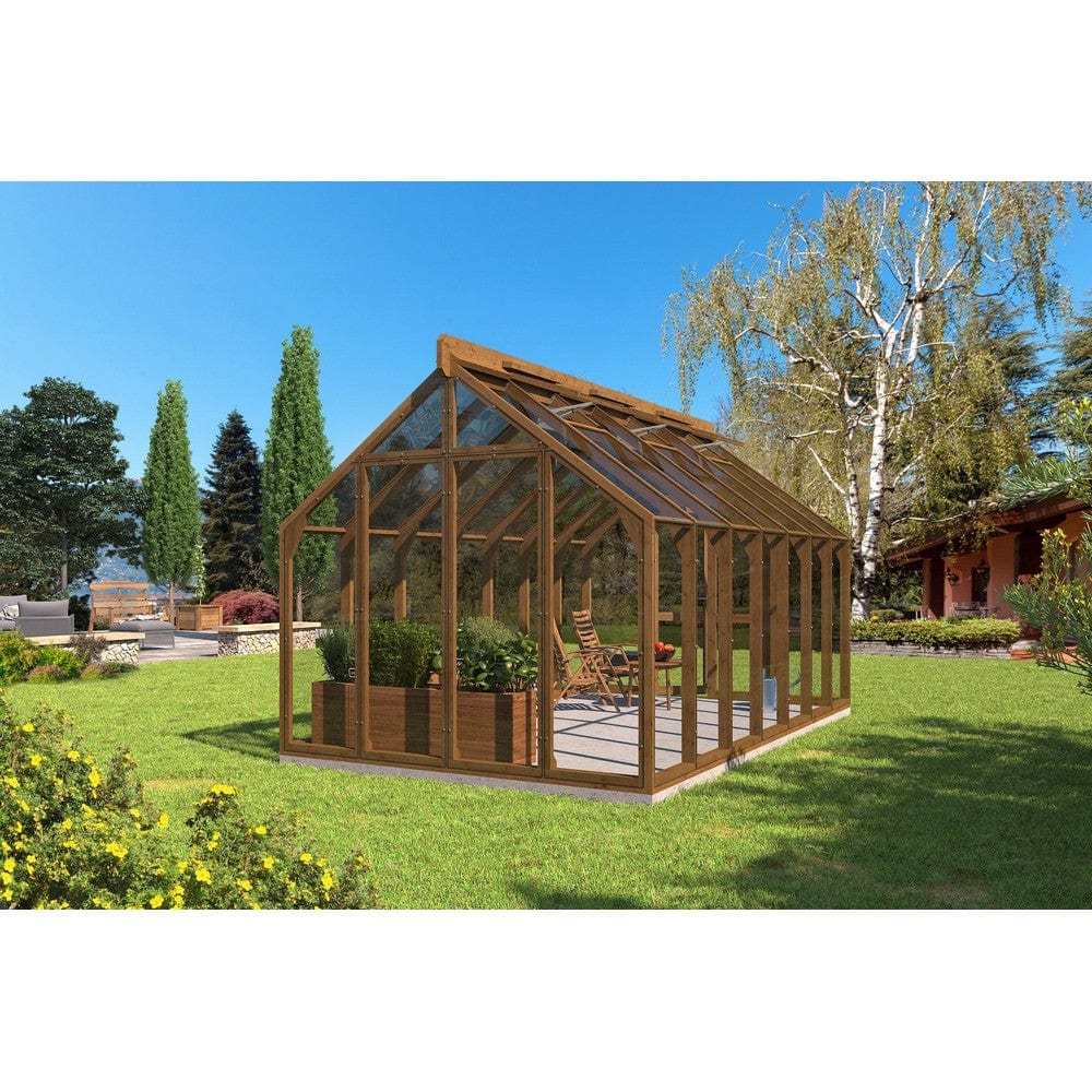 Lähe Träväxthus Standard No 3 14,85 m2 SKU LAH-Greenhouse-no-3 EAN