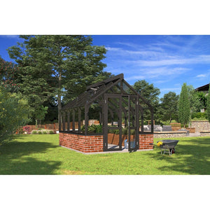 Lähe Växthus på Mur No 4 10,65 m2 SKU LAH-Greenhouse-no-4 EAN