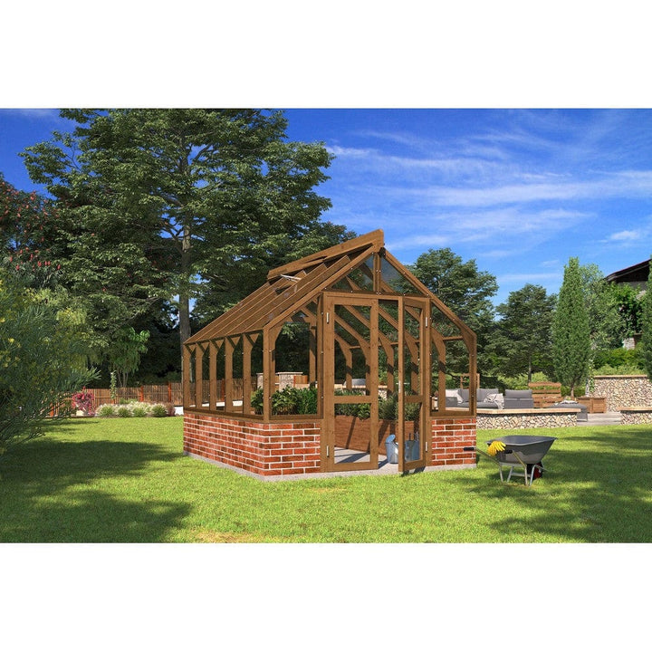 Lähe Växthus på Mur No 4 10,65 m2 SKU LAH-Greenhouse-no-4 EAN