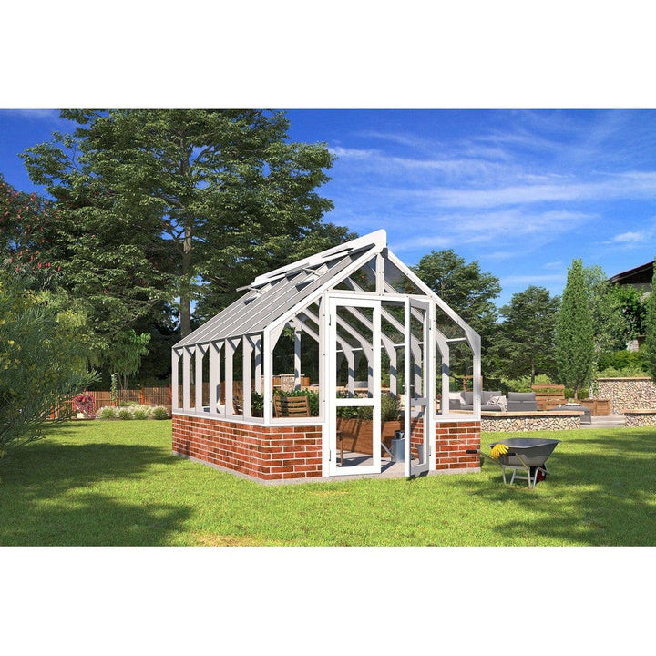 Lähe Växthus på Mur No 5 12,75 m2 SKU LAH-Greenhouse-no-5 EAN