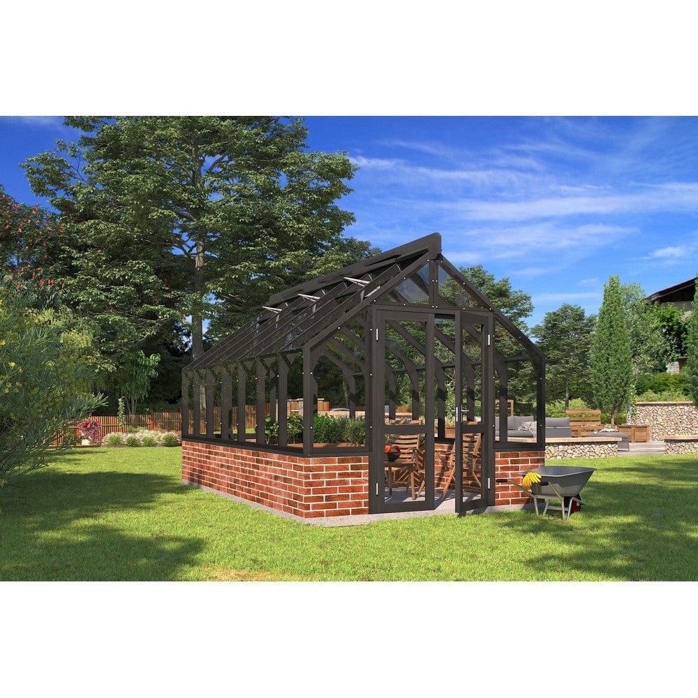 Lähe Växthus på Mur No 6 14,85 m2 SKU LAH-Greenhouse-no-6 EAN
