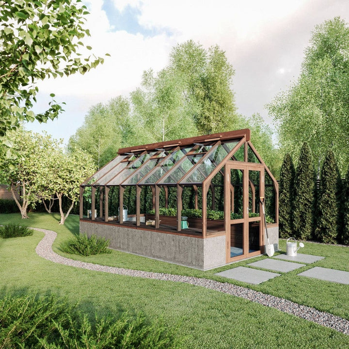 Lähe Växthus på Mur No 6 14,85 m2 SKU LAH-Greenhouse-no-6 EAN