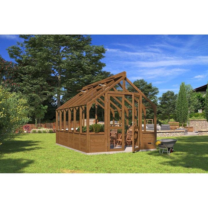 Lähe Växthus på Trägrund No 8 12,75 m2 SKU LAH-Greenhouse-no-8 EAN