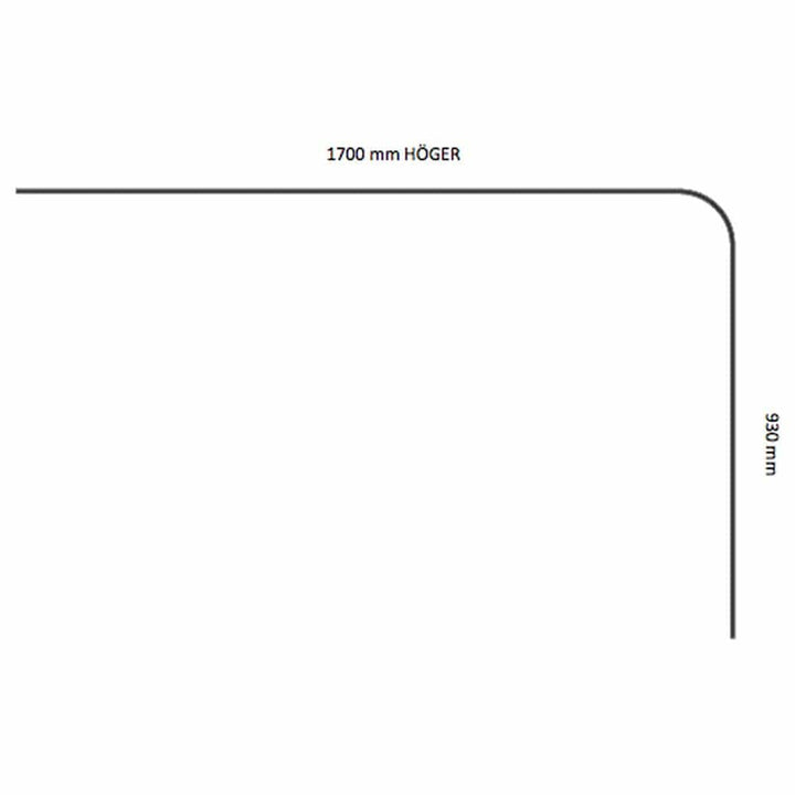 Leijma Duschsarg Vinkel Vit Höger SKU LEI-8103 EAN 7340088981031
