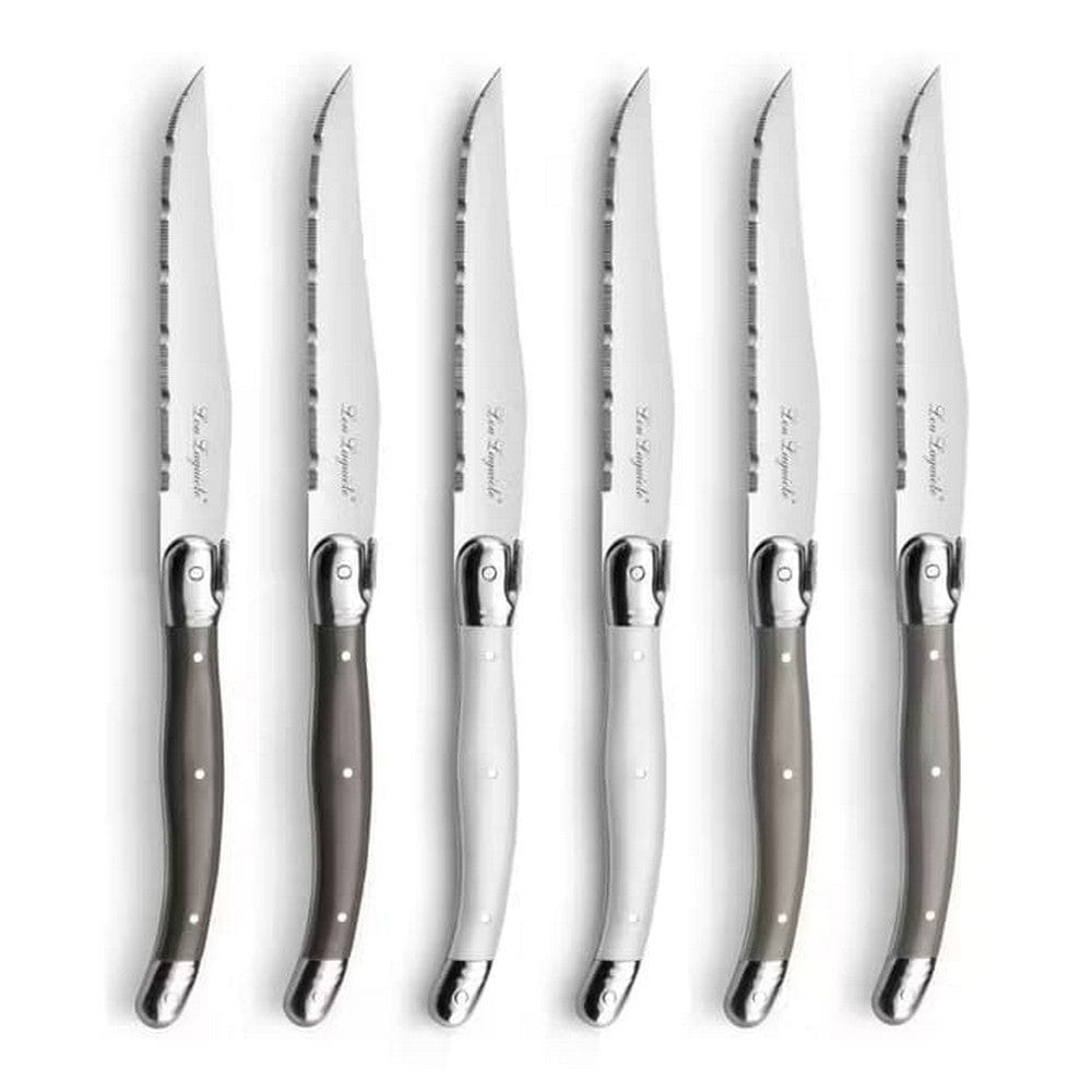 Lou Laguiole Grillknivar i Träblock Tradition 6-pack SKU EAN