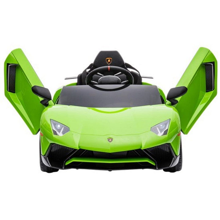 Nordic Play Elbil Lamborghini Aventador SV Limegrön SKU NSH-805-794 EAN 5705858717203
