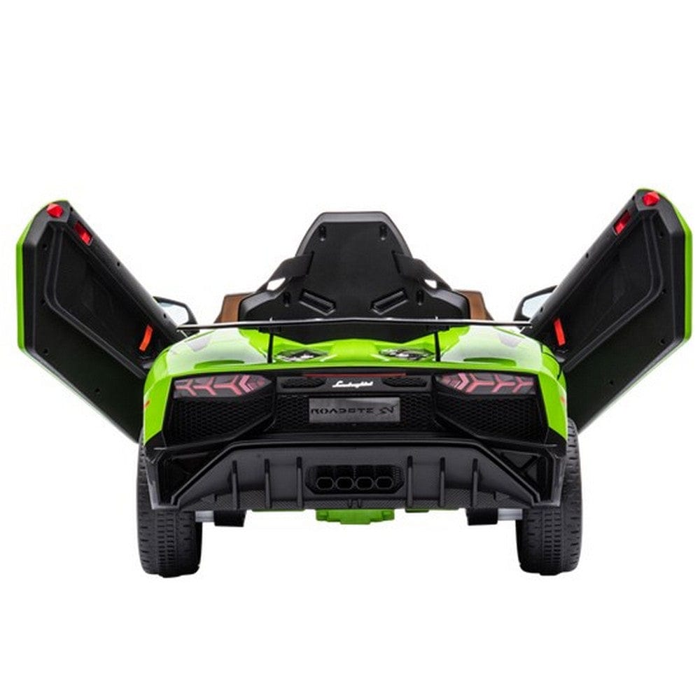 Nordic Play Elbil Lamborghini Aventador SV Limegrön SKU NSH-805-794 EAN 5705858717203