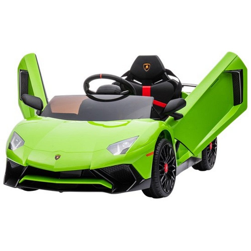 Nordic Play Elbil Lamborghini Aventador SV Limegrön SKU NSH-805-794 EAN 5705858717203