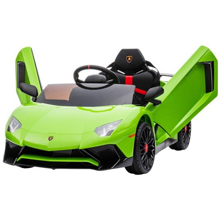 Nordic Play Elbil Lamborghini Aventador SV Limegrön SKU NSH-805-794 EAN 5705858717203