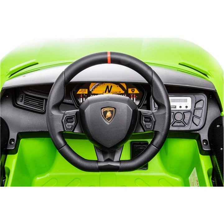 Nordic Play Elbil Lamborghini Aventador SV Limegrön SKU NSH-805-794 EAN 5705858717203