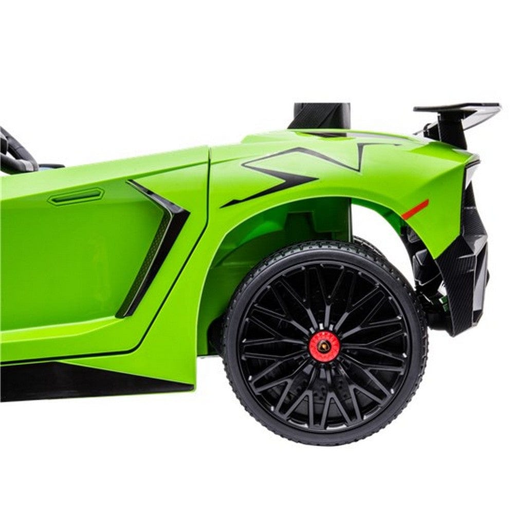 Nordic Play Elbil Lamborghini Aventador SV Limegrön SKU NSH-805-794 EAN 5705858717203