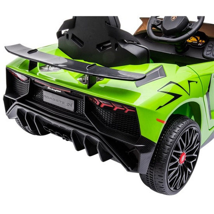 Nordic Play Elbil Lamborghini Aventador SV Limegrön SKU NSH-805-794 EAN 5705858717203