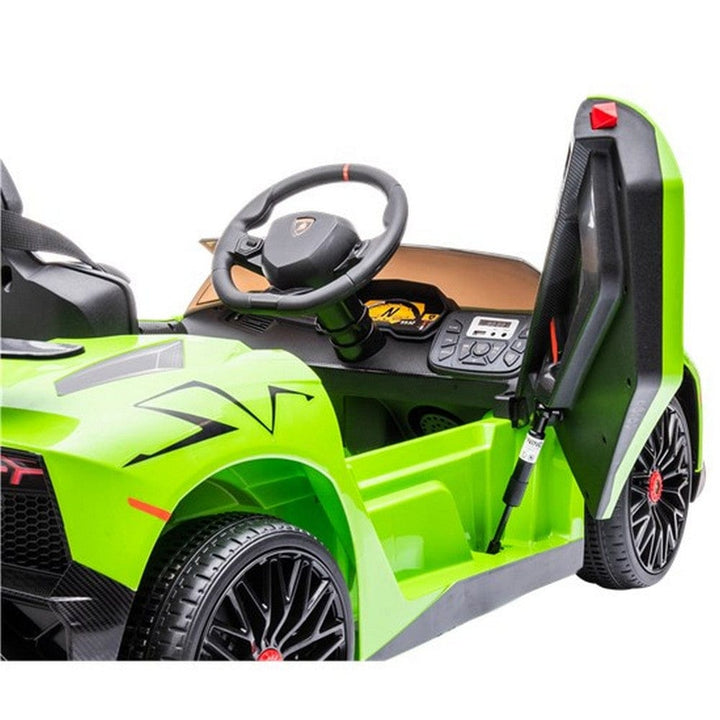Nordic Play Elbil Lamborghini Aventador SV Limegrön SKU NSH-805-794 EAN 5705858717203