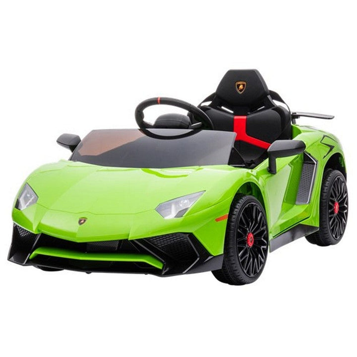 Nordic Play Elbil Lamborghini Aventador SV Limegrön SKU NSH-805-794 EAN 5705858717203