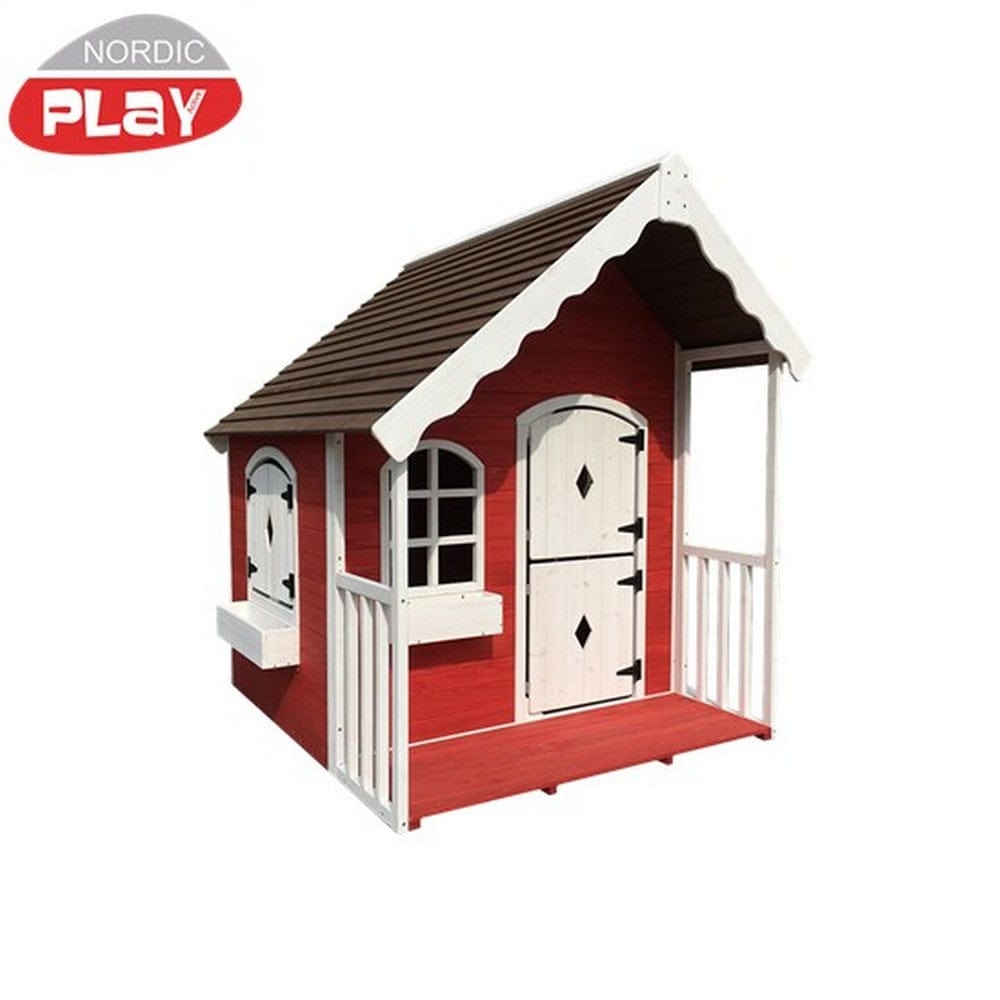 Nordic Play Lekstuga med Veranda SKU NSH-805-653 EAN 5705858700120