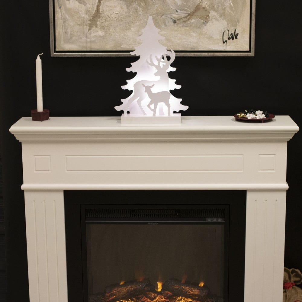 Nordic Winter Julsilhuett 3D LED Renmotiv SKU NSH-780-550 EAN 5705858720272