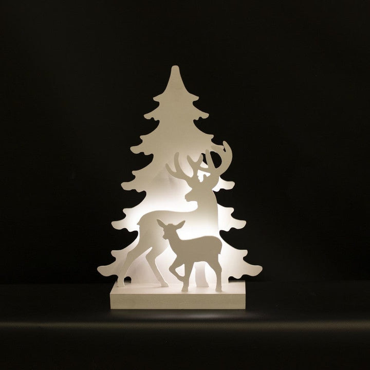 Nordic Winter Julsilhuett 3D LED Renmotiv SKU NSH-780-550 EAN 5705858720272