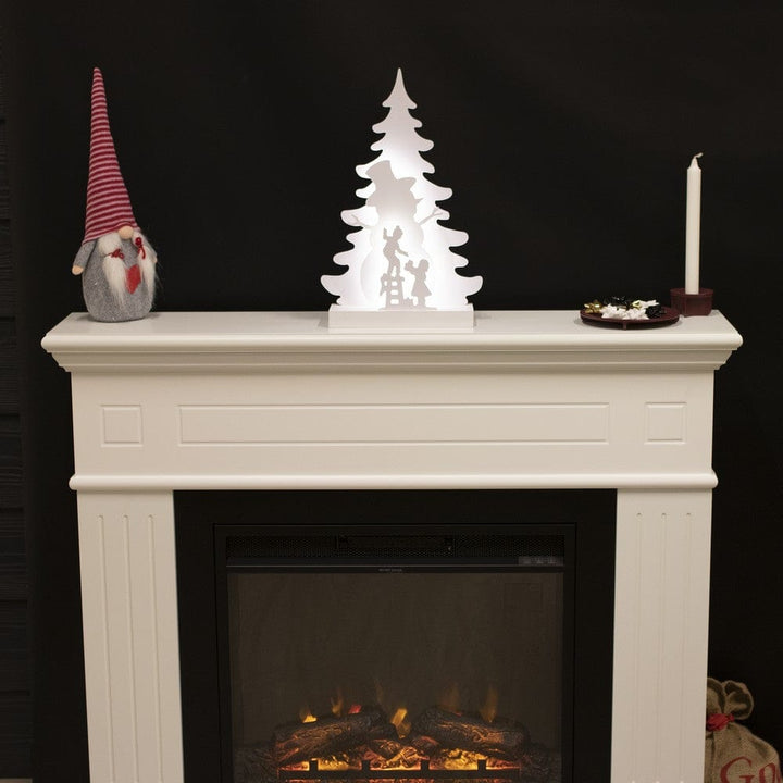 Nordic Winter Julsilhuett 3D LED Snögubbemotiv SKU NSH-780-553 EAN 5705858720302