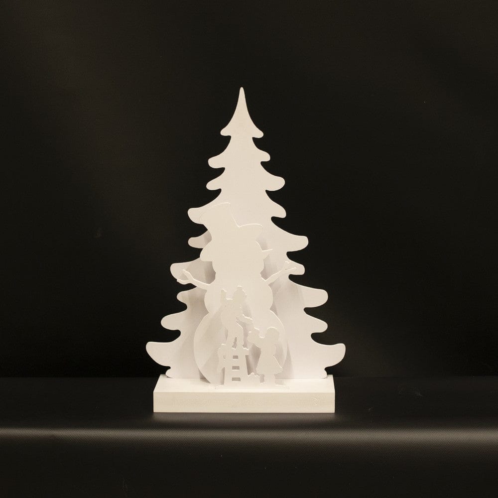 Nordic Winter Julsilhuett 3D LED Snögubbemotiv SKU NSH-780-553 EAN 5705858720302