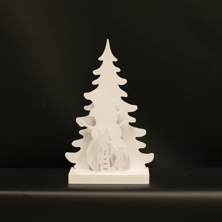 Nordic Winter Julsilhuett 3D LED Snögubbemotiv SKU NSH-780-553 EAN 5705858720302