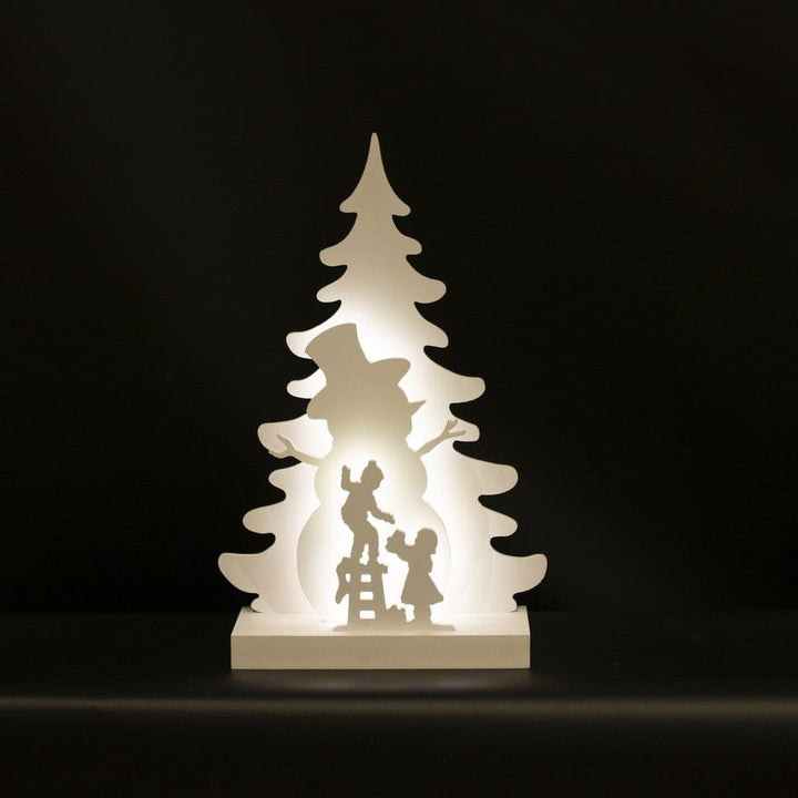 Nordic Winter Julsilhuett 3D LED Snögubbemotiv SKU NSH-780-553 EAN 5705858720302
