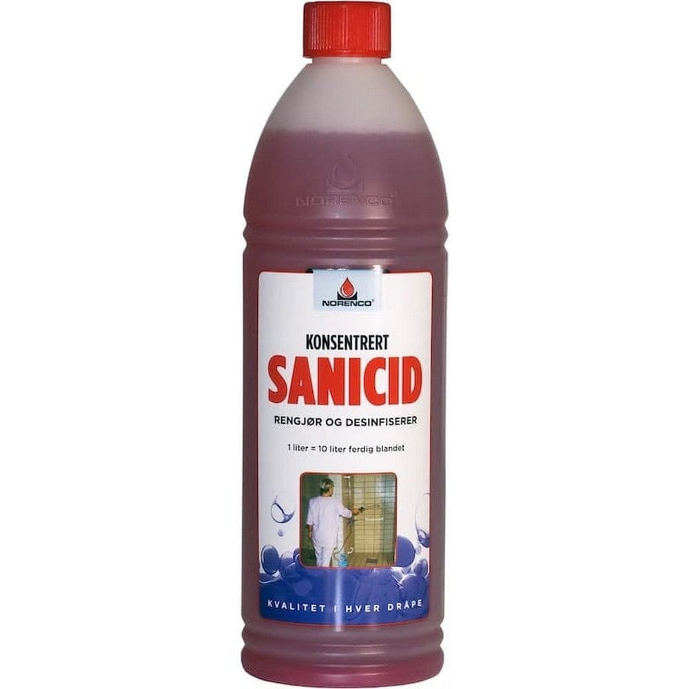 Norenco Desinficerande rengöring Sanicid Konc 1L SKU LEI-83142 EAN 7090001831423