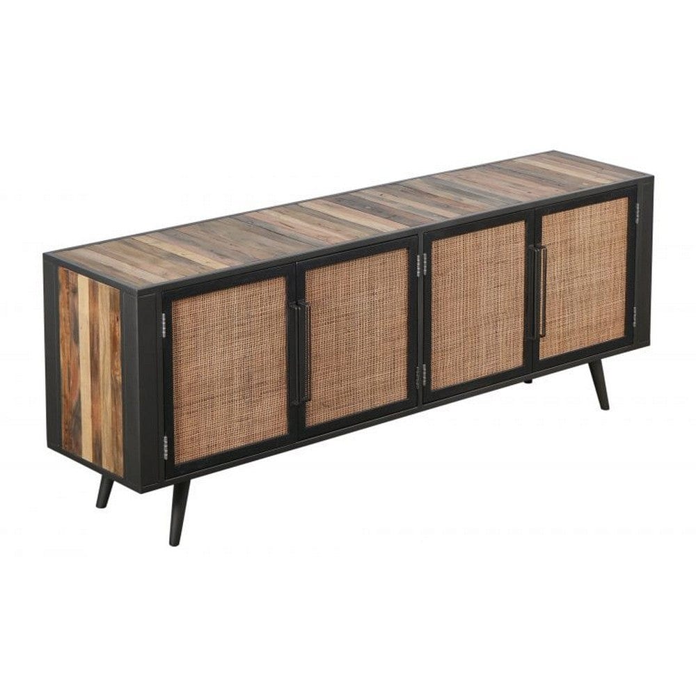 NovaSolo Tv-Bänk Nordic Rattan 4 Dörrar SKU NOV-BW RT 18050 EAN 8994921003382