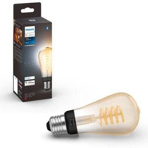 Philips Hue LED-lampa White Ambiance Filament ST64 / E27 / 7W SKU ORD-929002477701 EAN 8719514301467