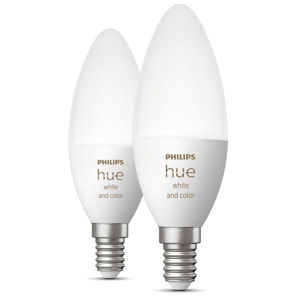 Philips Hue LED-lampa White/Color Ambiance Kron 2-pack E14 SKU ORD-929002294205 EAN 8719514356719