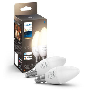 Philips Hue LED-lampa White Kron 2-pack / E14 SKU ORD-929003021102 EAN 8719514320628