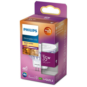 Philips LED-lampa GU5.3 Spot WarmGlow 2-pack GU5.3 / 35W SKU ORD-929001904755 EAN 8718699773991