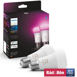 Philips LED-lampa White/Color Ambiance E27 9W / 2-pack / E27 SKU ORD-929002468802 EAN 8719514291317