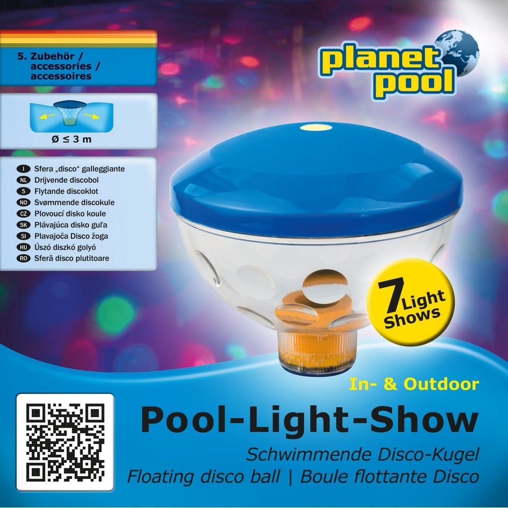 Planet Pool Flytande LED-belysning Ljusshow SKU CHE-2500174PP EAN 4038755045492