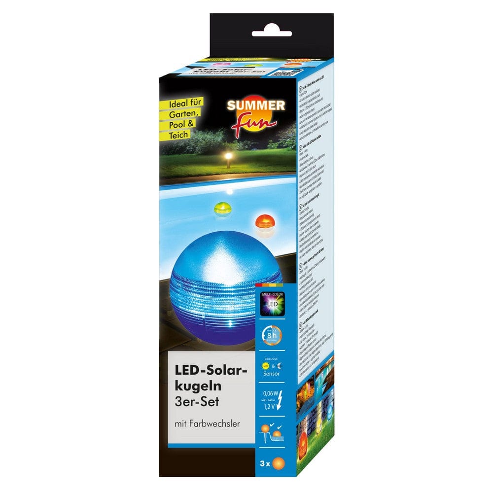 Planet Pool Solcellsbelysning RGB 3-pack SKU CHE-502010200 EAN 4038755040534