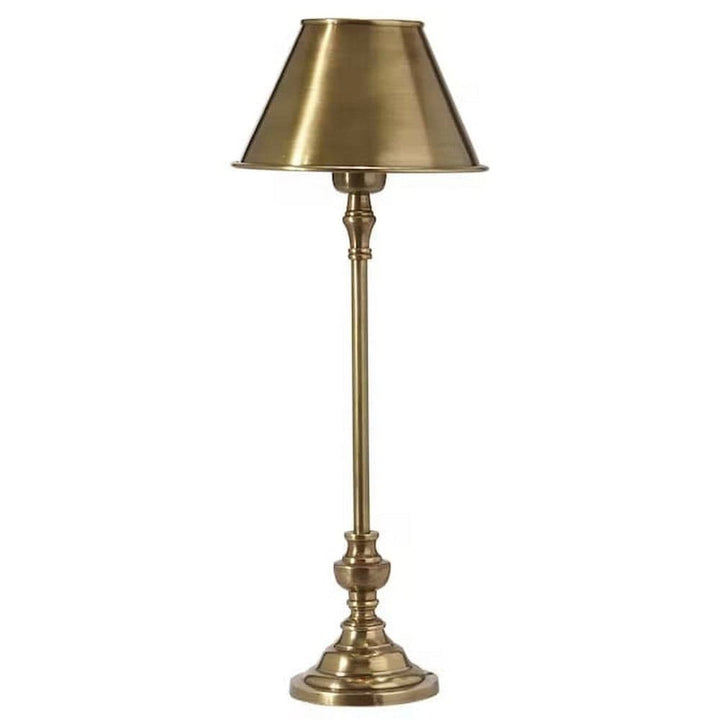 PR Home Bordslampa Andrea Antikmässing / 43 cm / Med lampskärm Classic SKU PRH-27239-MS18-AM EAN 7330976052233